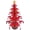 Red, variant on Mini Tabletop Christmas Tree Wooden 12In Christmas Tree Desktop Decoration Xmas Tree with 30 Ornaments Holiday Party Christmas Decoration Set(RL)