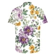 thumbnail image 4 of GiliGiliso Chemise Hawaïenne Décontractée à Imprimé Floral pour Hommes Manches Courtes Col à Revers, 4 of 5