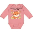thumbnail image 3 of Inktastic Mommy and Daddy Love Me- little fox Boys or Girls Long Sleeve Baby Bodysuit, 3 of 5