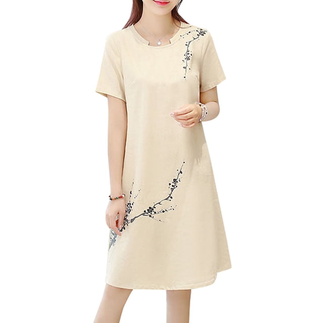 T-shirt Imprimé Floral à Manches Courtes pour Femme