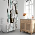 thumbnail image 2 of Extra Long 72"x84"Cute Alpaca Shower Curtain Set with Hooks,Funny Bathroom Curtain Kids Fabric Waterproof Bath Curtain Machine Washable, 2 of 6