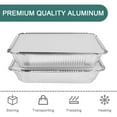thumbnail image 6 of 50 Packs Aluminum Pans with Lids (8.26"×5.5"), Foil Baking Tins, Disposable Foil Containers with Lids, Covers Pans and Cardboard - for Baking Cakes, Bread, Meatloaf, Lasagna, 6 of 12