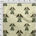 thumbnail image 2 of oneOone Cotton Flex Fabric Leaves|Bird & Floral Block Printed Craft Fabric BTY 40 Inch Wide, 2 of 4