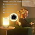 thumbnail image 2 of Lampe de Chevet Led Tactile Dimmable, Lampe de Table à Piles 8 Couleurs et 3, 2 of 5