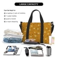 thumbnail image 4 of Travel Duffle Bag Honey Bee Gnomes Travel Tote Bags Carry on Luggage Waterproof Weekender Bags with Top Handle Adjustable Shoulde Strap for Travel Gym, 4 of 5
