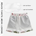 thumbnail image 3 of FORMRS Boys Swim Trunks Quick Dry Mesh Liner Boardshorts Sizes XS-XL, Green Nordic Christmas, 3 of 7