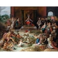 thumbnail image 2 of Frans Francken The Elder 14x12 Black Ornate Wood Framed Double Matted Museum Art Print Titled: Allegory on the Abdication of Emperor Charles V in Brussels (C. 1630 - C. 1640), 2 of 5