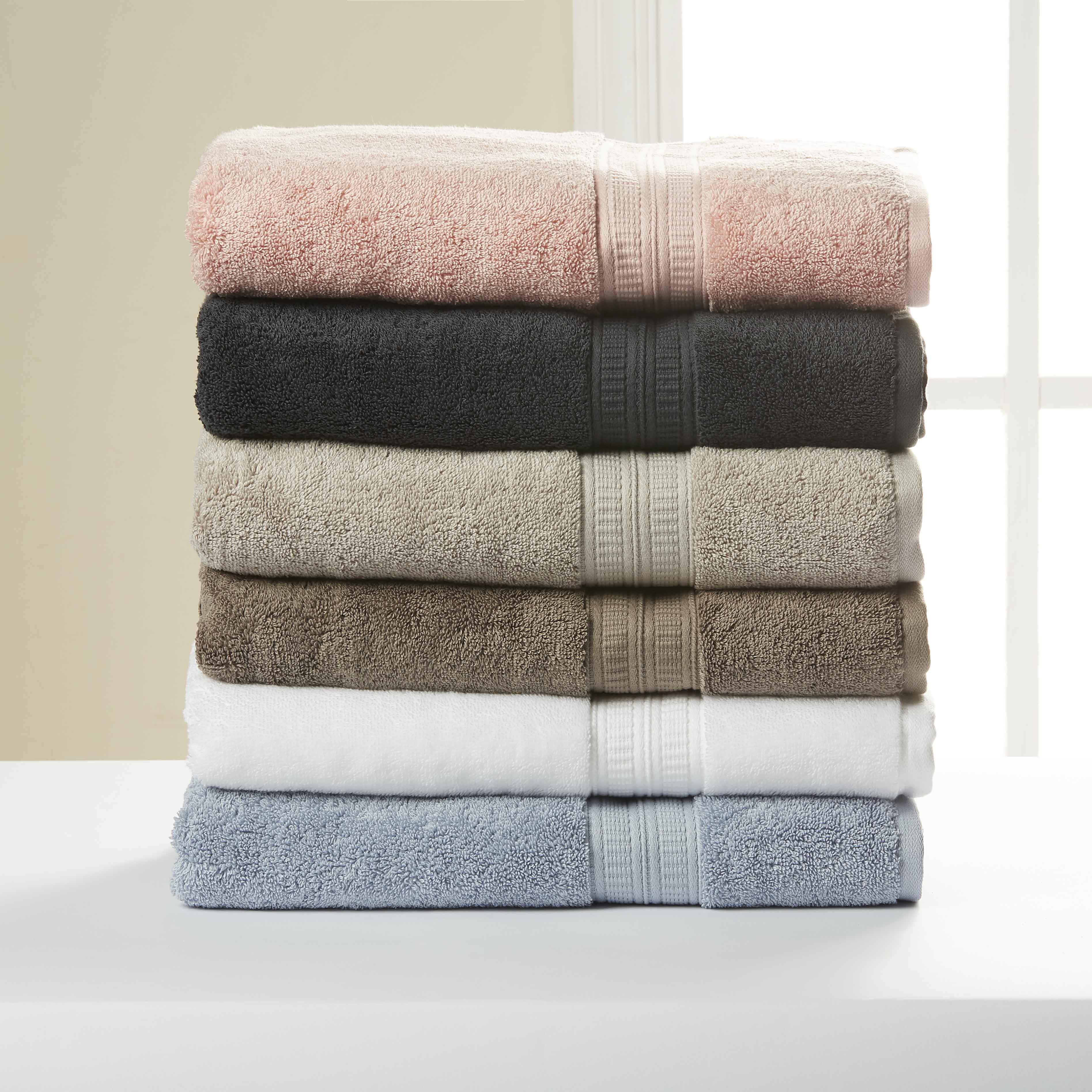 grey bath towels