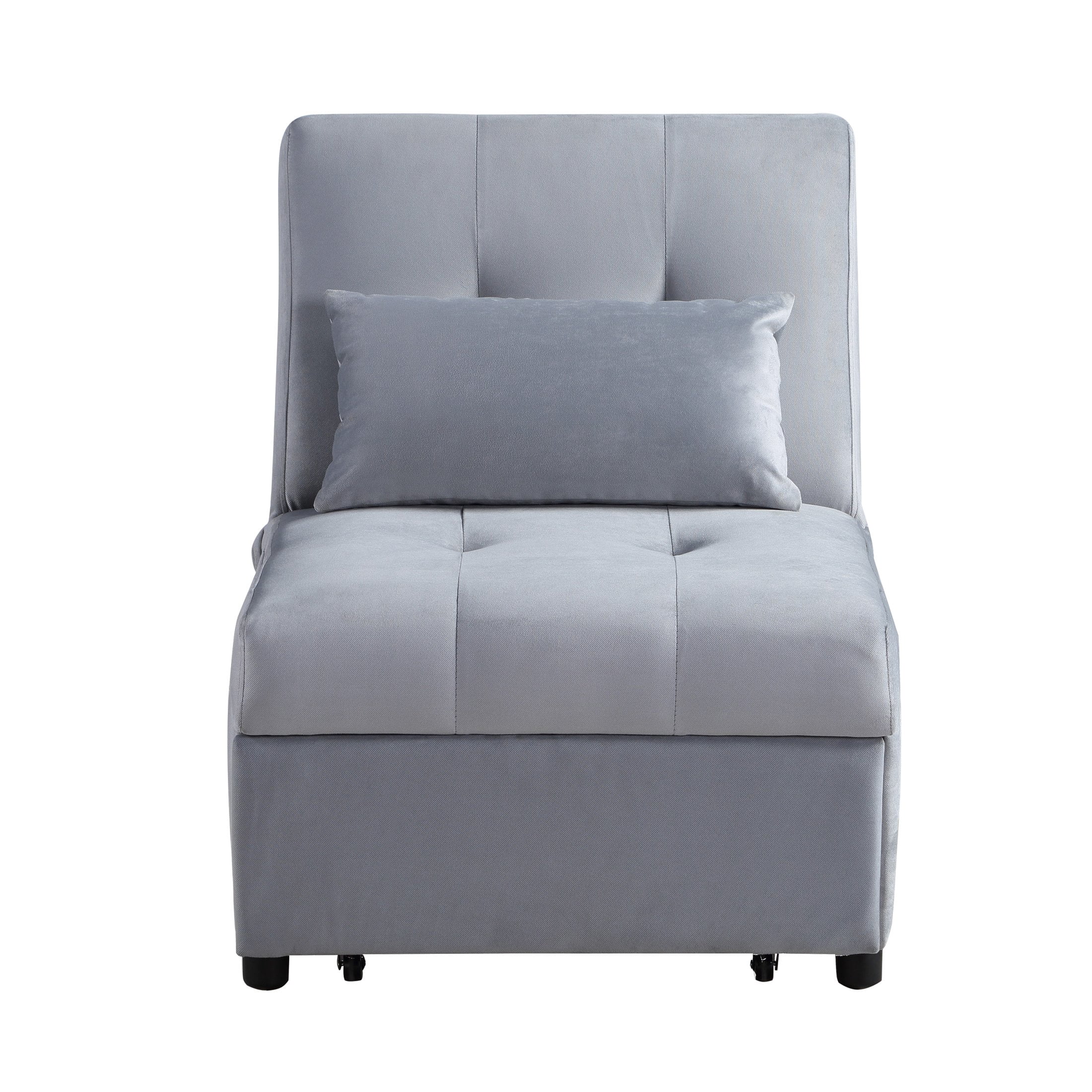 OakvillePark Kotey 4-in-1 Convertible Futon Chair, Gray