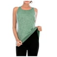 thumbnail image 2 of Tank Tops for Women Workout Sleeveless Athletic Tank Tops Crewneck Basic Undershirt Running Yoga Active Shirts Plus Size Racerback Breathable Tee, 2 of 3