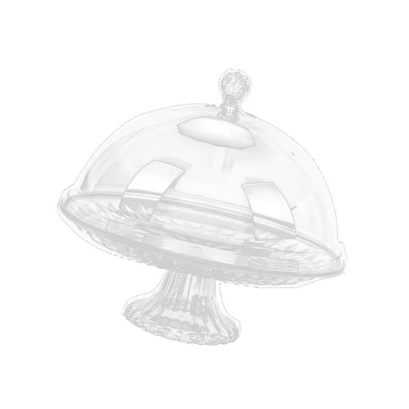 jicheng Cake Stand Dessert Display Plate Round Dome Serving Plate for Candy Pie Cake