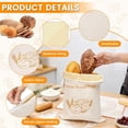thumbnail image 3 of Michel Dupont Beeswax Bread Bags, 2 Pack XL Reusable Cotton Bags for Homemade Sourdough and Artisan Bread Storage, 3 of 8