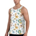 thumbnail image 2 of Fuzoiu Scandinavian Africa Print Men's Workout Tank Tops,Sleeveless Gym Shirt Quick Dry,Fitness Bodybuilding T-Shirt,Muscle Athletic Workout Tee-4X-Large, 2 of 7