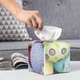 thumbnail image 6 of Tissue Colorful Easter Eggs Box Cover Holder, Square by Xecao - Leather Decorative Organizer for Tabletop, Bathroom, Car, Office, 6 of 8