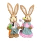 thumbnail image 1 of Estatua de conejo de paja, figura de conejo, regalos de fiesta, escultura de modelo animal artificial Rosa, 1 of 9