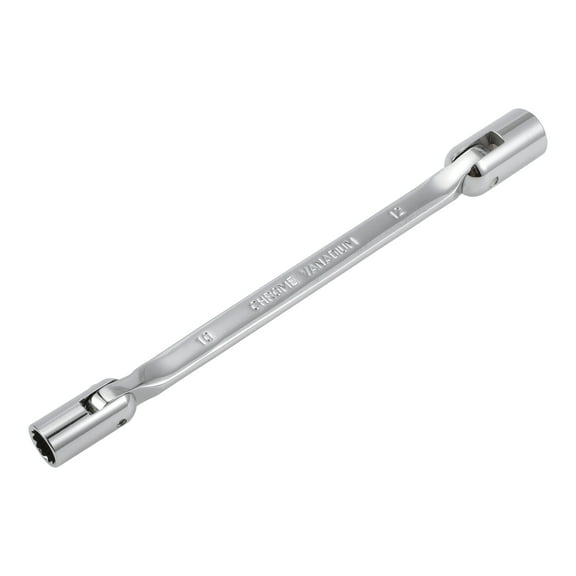 Unique Bargains Socket Wrench Spanner Socket Remover Chrome Vanadium Steel 1 Pcs 12 Point 10mm 12mm for Car Motorcycle Dirtbike Rotary Combination Wrench Double Ended