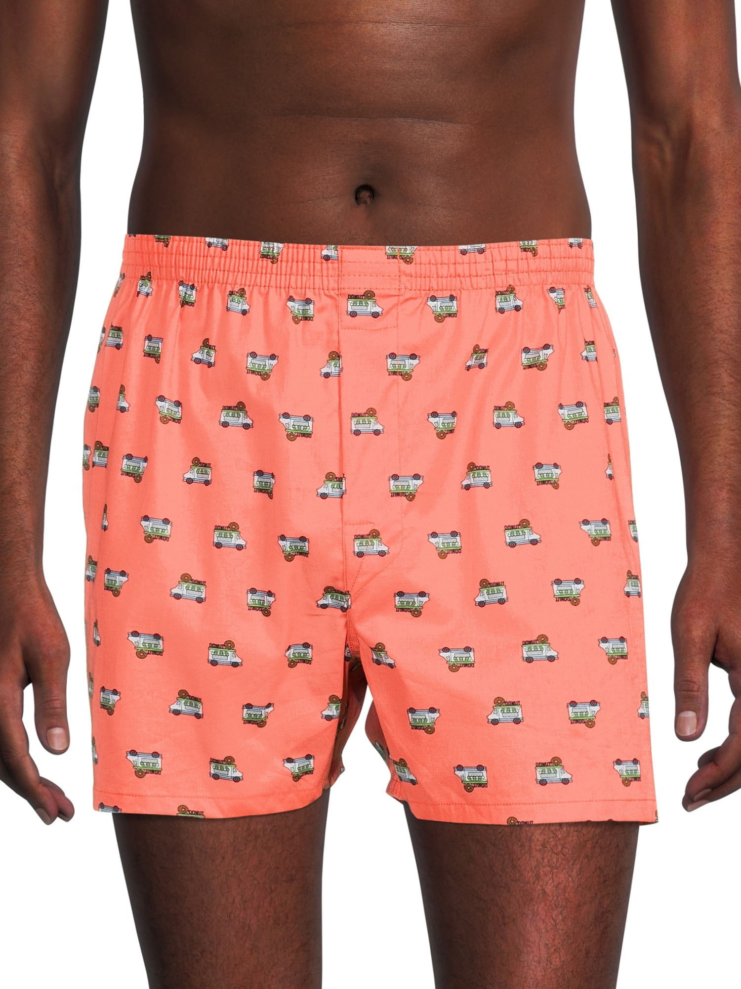 George Men's Moisture-Wicking Stretch Woven Boxers, 6-Pack, Sizes S-3XL