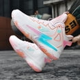 thumbnail image 6 of Novetra Men's Basketball Shoes Comfortable Fashion Athletic Sneakers Breathable Non Slip Lace up Shoe Running - PINK4_7, 6 of 6
