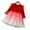 Red, variant on LYMAYTER Kids Girls Princess Dresses Toddler Tulle Mesh Long Sleeve Peplum Little Girls Solid Color Party Dress for 2-12 Years