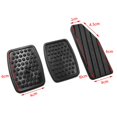 thumbnail image 4 of 3pcs Car Rubber Pad Pedal Cover Kit For Suzuki Swift 49451-60b00, 4 of 5
