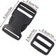 thumbnail image 3 of Hebillas de liberación lateral innovadoras, juego de clips de plástico resistentes de grado militar para mochilas, equipaje y collares para perros (1 pulgada, 24 piezas), 3 of 5