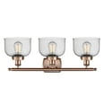 thumbnail image 5 of Innovations Lighting  Ballston Urban Bell - 3 Light 28" Bath Vanity Light Silver Plated Mercury/White and Polished Chrome Finish, 5 of 5