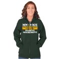thumbnail image 3 of Minnesota Nice Funny State Slogan MN Zip Up Hoodie Men's Women's Brisco Brands X, 3 of 6