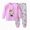 Hot Pink, variant on SPMGOYV Baby Girl Fall Clothes Long Sleeve Graphic Tops   Pants Set Toddler Winter Outfits 2Pcs,18-24 M