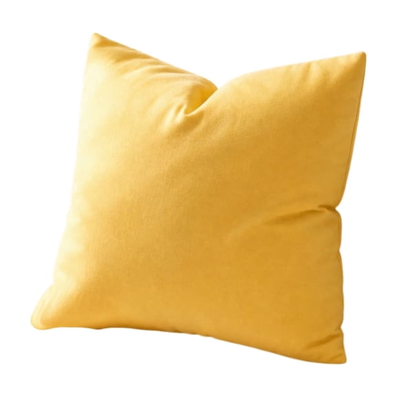 Yellow Striped Throw Pillow with Insert, Decorative Cushion for Sofa Couch Bedroom, Soft Woven Farmhouse Boho Accent Pillow