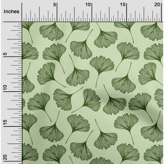 oneOone Cotton Jersey Light Green Fabric Artistic Quilting Supplies Print Sewing Fabric By The Yard 58 Inch Wide-MX0