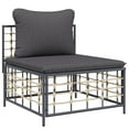 thumbnail image 5 of vidaXL 5 Piece Patio Lounge Set with Cushions Anthracite Poly Rattan, 5 of 7