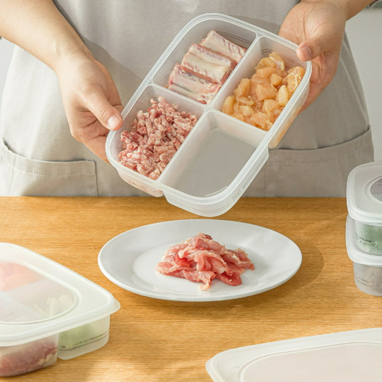 1pc Square Food Storage Container For Refrigerator, Ideal For Fruit Veg,  Frozen Meat Or Foods Preservation