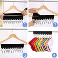 thumbnail image 3 of Perchero de pared para sombreros, organizador portátil para sombreros, con 10 pinzas para gorras de béisbol, 3 of 5