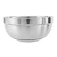 thumbnail image 3 of Stainless Steel Bowl,Stainless Steel Mixing Bowls 20 Pack Double Walled Insulated Metal Snack Nesting Bowl Set,4.7 Inch, 3 of 8