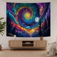 thumbnail image 3 of Galaxy Tapestry for Bedroom Trippy Starry Night Tapestries Magical Forest Trees Mountain Tapestry Wall Hanging,60Wx50H, 3 of 4