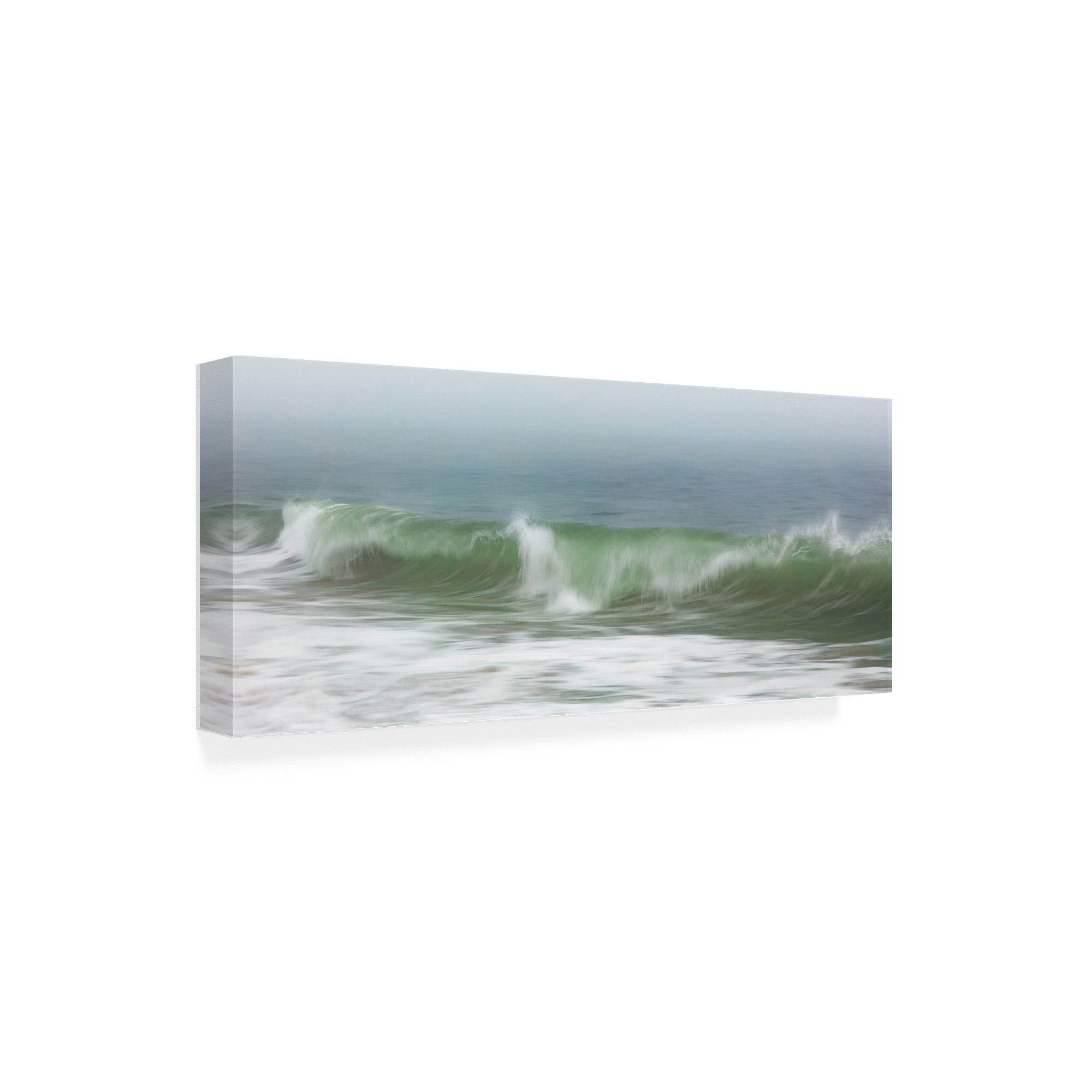 Trademark Fine Art 'Surfside Beach in Fog' Canvas Art by Katherine Gendrea