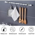 thumbnail image 5 of No Drill Curtain Rod Brackets, 8PCS Self Adhesive Curtain Rod Holder Hooks, Nail Free Curtain Rod Hooks for Bathroom Kitchen Home and Hotel, 5 of 5