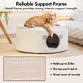 thumbnail image 3 of Cama para Gatos Zoratoo Cueva Esponjosa Casa Cerrada para Gatos de Interior, 3 of 6