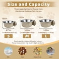 thumbnail image 2 of SUSWIM Crate Dog Bowl, Removable Stainless Steel Hanging Pet Kennel Cage Bowl Food & Water Feeder Coop Cup for Puppy, Cat, Rabbit,Guinea Pigs 2pcs (gray，Small), 2 of 7