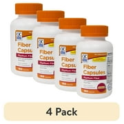 (4 pack) Quality Choice Fiber Capsules 100% Natural Psyllium Husk 160 Each