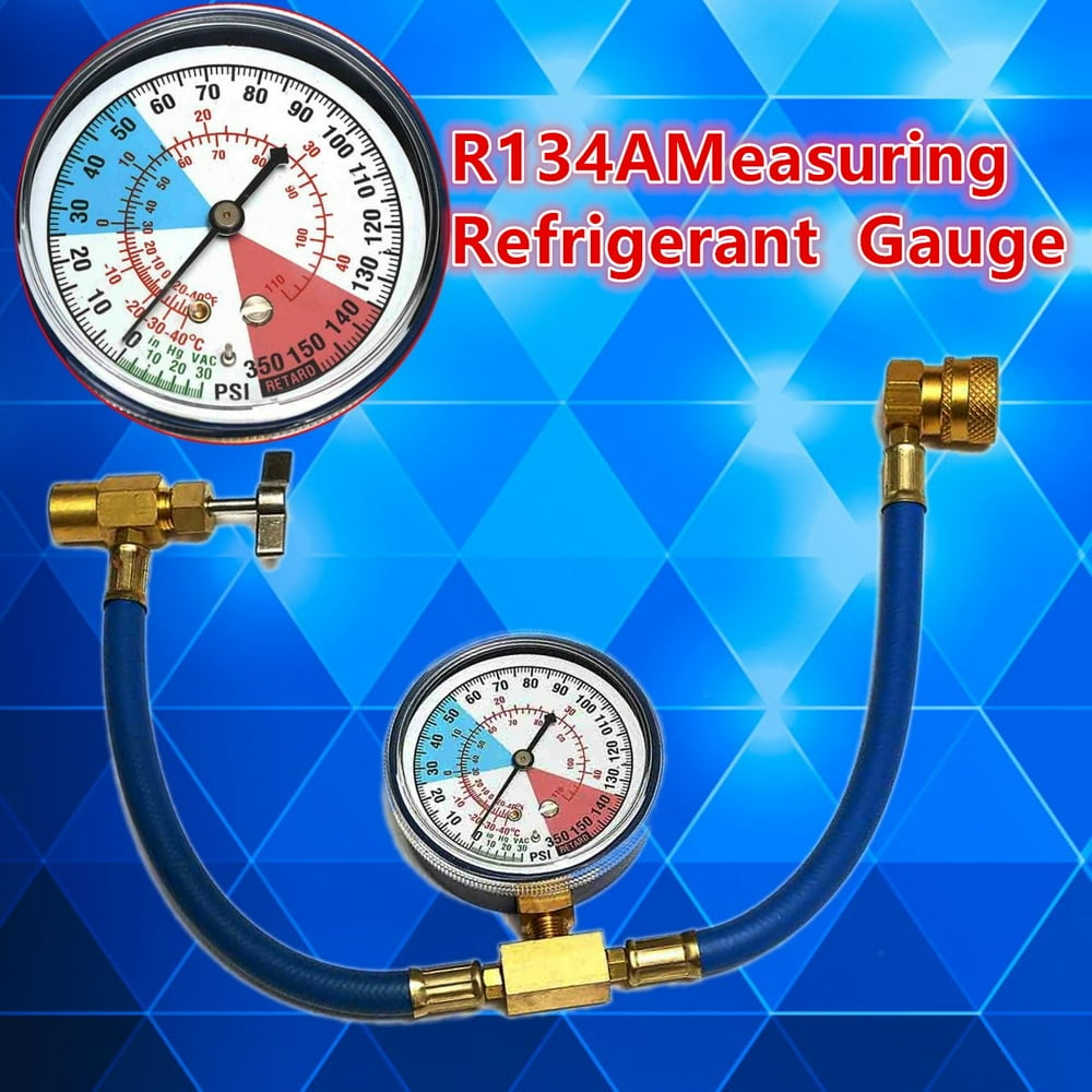 Car Auto Air Conditioning AC R134A HVAC Measuring Hose Gauge Valve