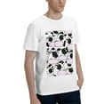 thumbnail image 2 of Bingfone Cute Animal With Cow Men'S Loose Fit Short-Sleeve Pocket T-Shirt, 2 of 7