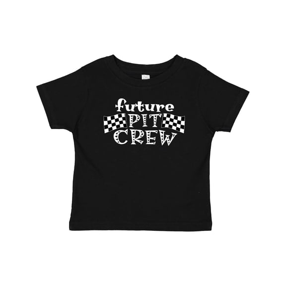 Inktastic Future Pit Crew Racing Flags Boys or Girls Baby T-Shirt