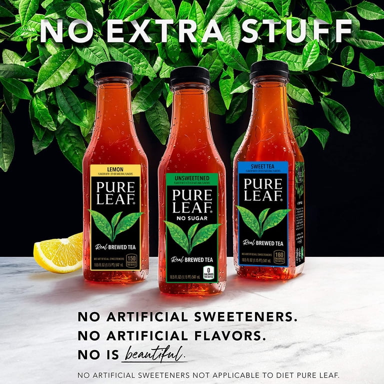 Pure Leaf Peach Iced Tea, 18.5 fl oz, 12 Pack Bottles photo 3