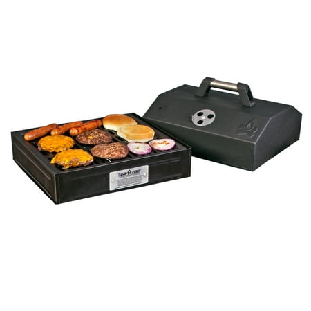 Grill Box - Camp Chef Barbecue Box with Seasoned Cast Iron Grate