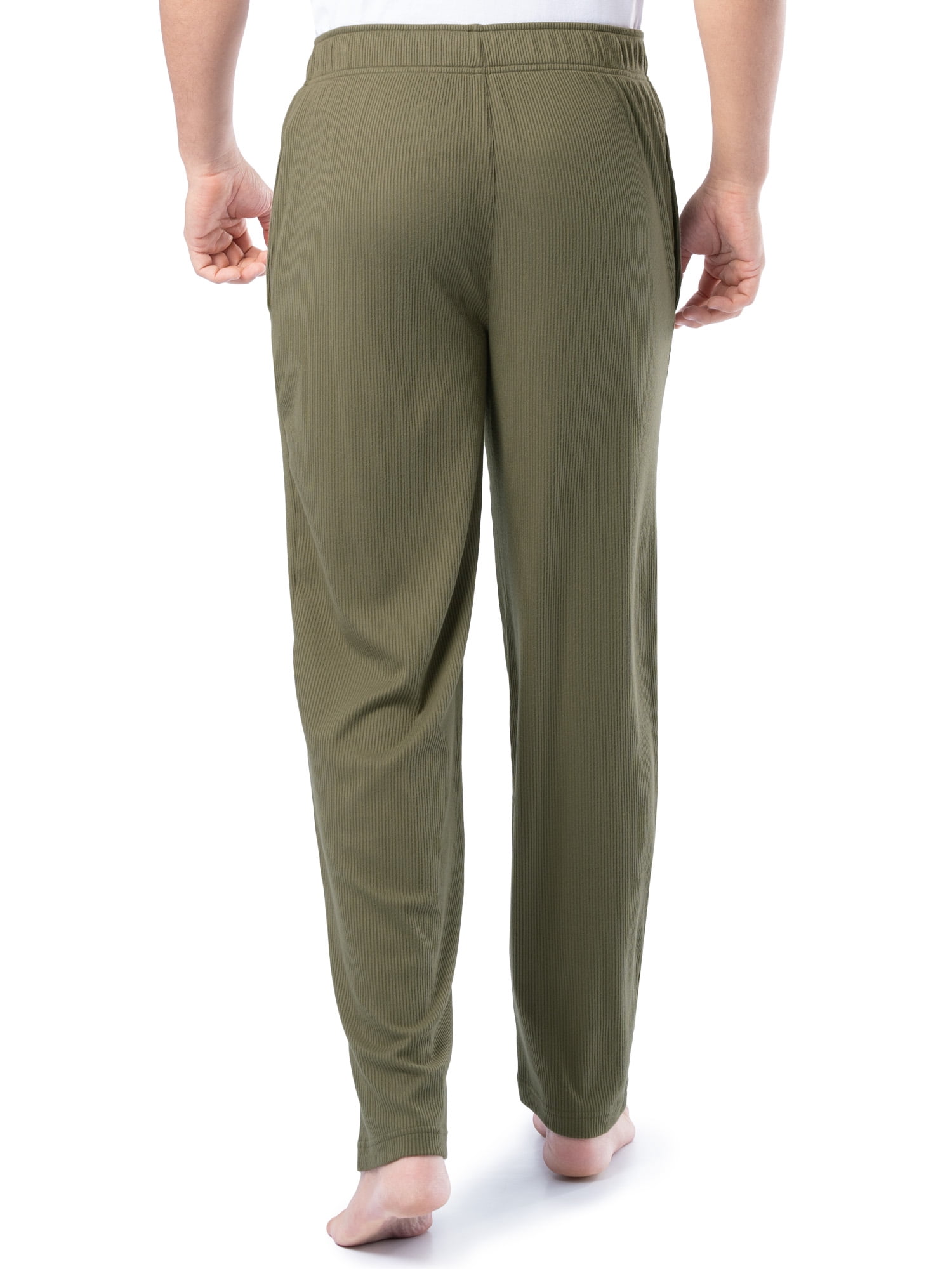 Fruit of the Loom Men's Rib Knit Sleep Pant, Sizes S-5XL