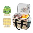 thumbnail image 2 of FORMRS Insulated Cooler Bag 24 Cans Capacity Soft Leakproof Lunch Box with Side Pockets, Retro Pink Stars, 2 of 7