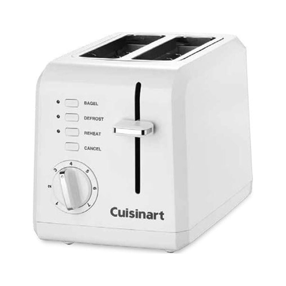 Cuisinart 2Slice White Toaster, Stainless Steel CPT122