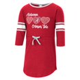 thumbnail image 2 of Girls Toddler Colosseum Heathered Crimson Alabama Crimson Tide Poppin Sleeve Stripe Dress, 2 of 3