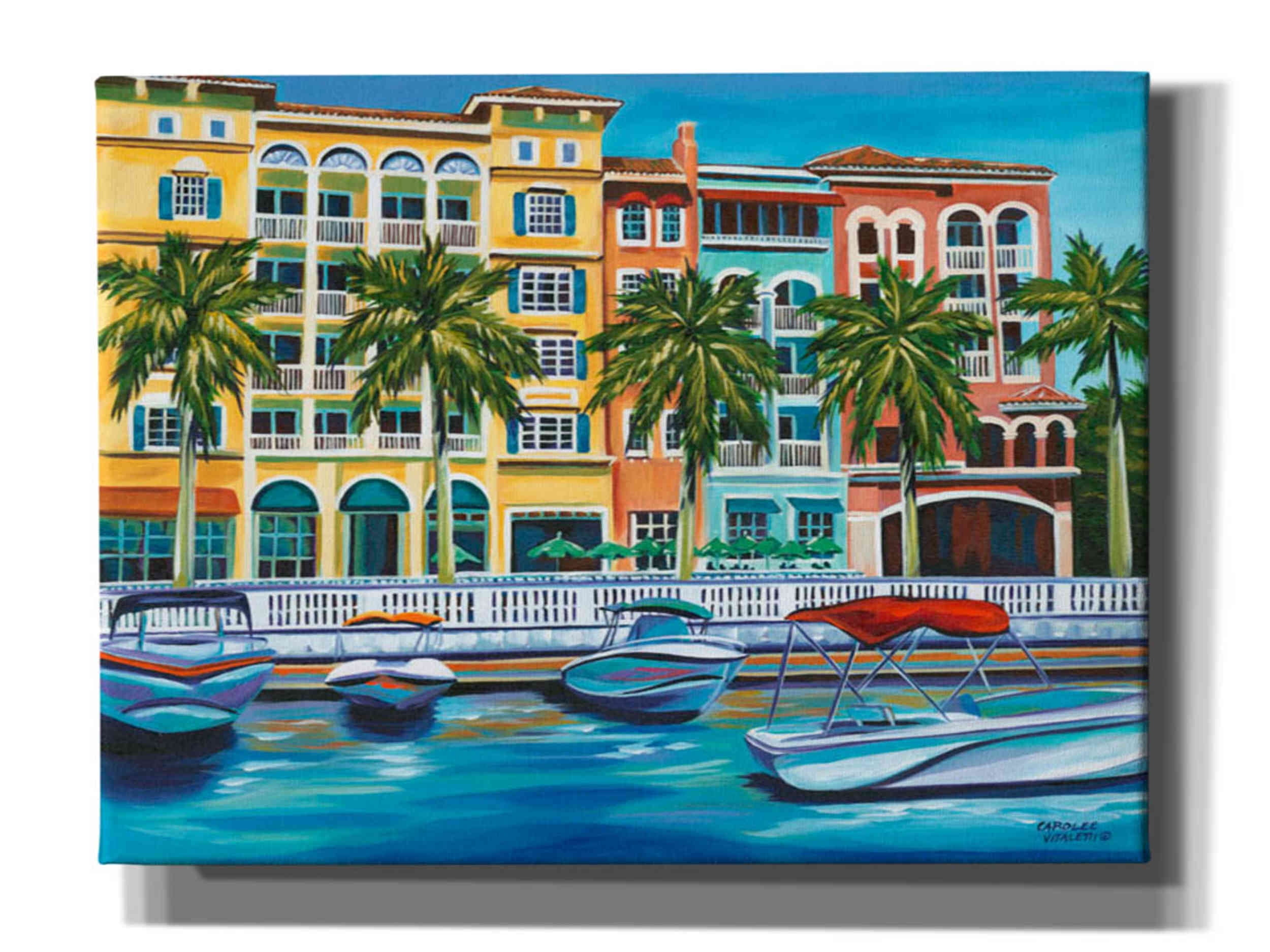 Tropical Rendezvous I Canvas Wall Art, 12" x 16", Bright Colors